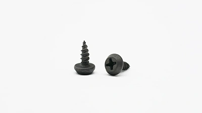 Pan farming head self tapping screw black phosphated